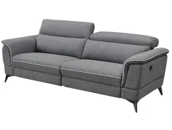 Elektrische Relaxbankstel 3+2 Macari - Stof - Grijs