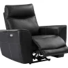 Elektrische Relax-Fauteuil Van Zwart Vaarsleer Damon
