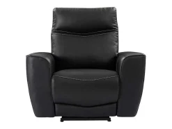 Elektrische Relax-Fauteuil Van Zwart Vaarsleer Damon