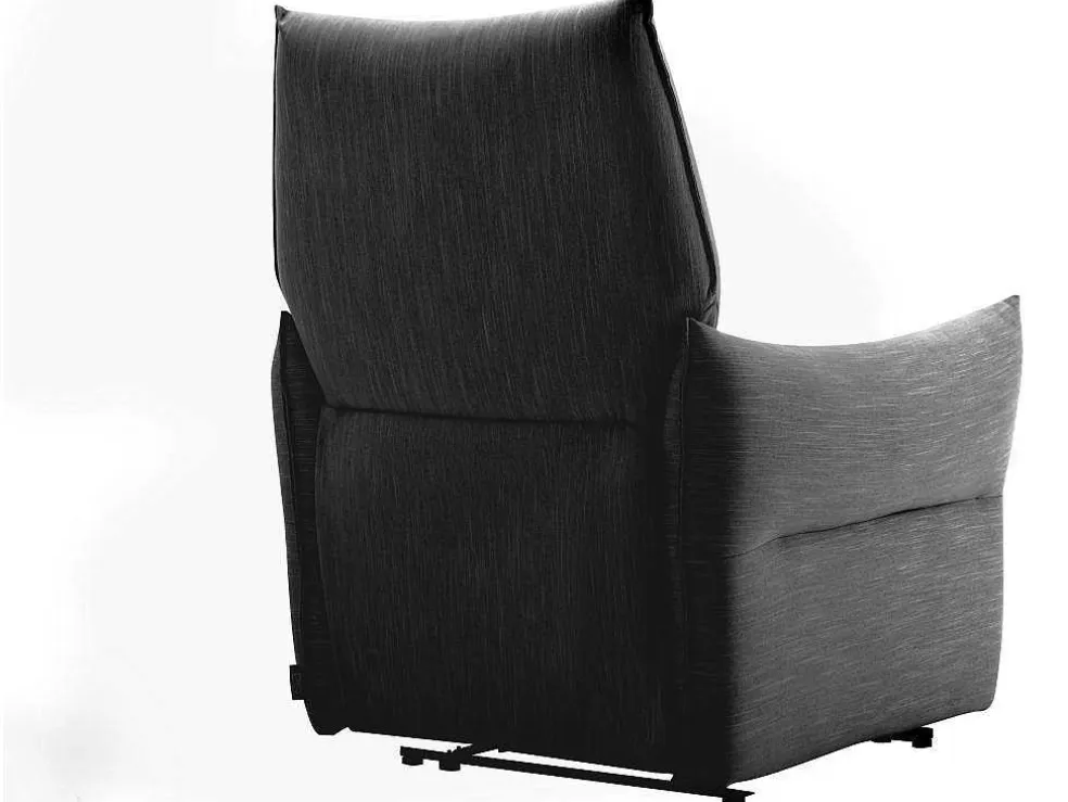 Elektrische Relaxfauteuil In Antraciete Stof Modoc