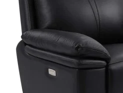 Elektrische Relax-Fauteuil Van Zwart Leer Mesola