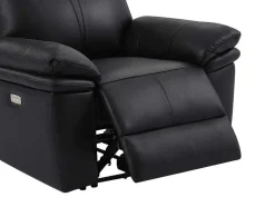 Elektrische Relax-Fauteuil Van Zwart Leer Mesola