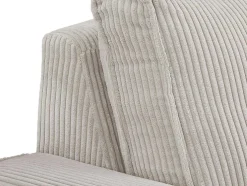 Elektrische Relaxfauteuil Van Lichtgrijs Ribfluweel Amelio