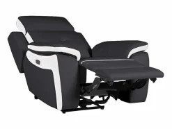 Elektrische Relaxfauteuil Van Leer Angelique - Zwart/ Wit