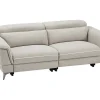 Elektrische Relax-Zitbank Met 3 Plaatsen In Beige Stof Macari