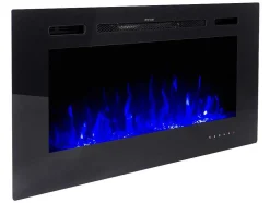 Elektrische Sfeerhaard Calbuco - L101,6 X D14 X H54,4 Cm - Zwart