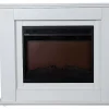 Elektrische Sfeerhaard Nevado - Met Schoorsteenmantel - Leds - L100 X D27,5 X H82,5 Cm - Wit