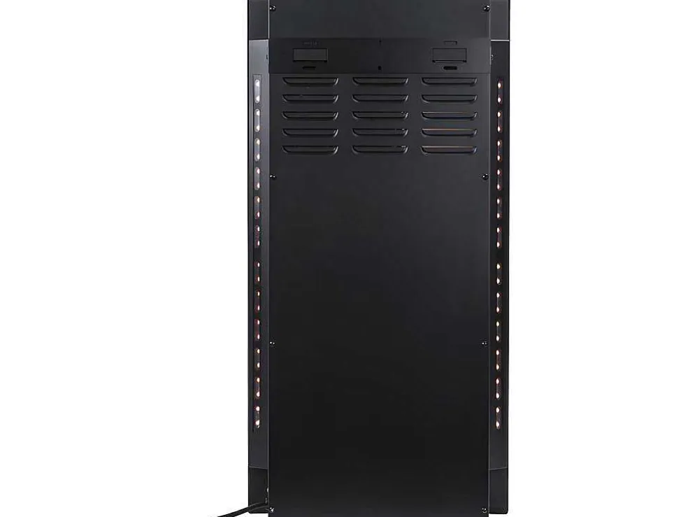 Elektrische Sfeerhaard Vulcano - L41 X D13 X H81 Cm - Zwart