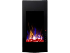 Elektrische Sfeerhaard Vulcano - L41 X D13 X H81 Cm - Zwart