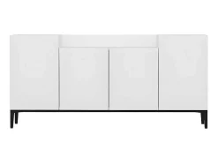 Ellaria Multifunctioneel Kabinet, Wit, Zwart, 160X42X75 Cm, Epikasa