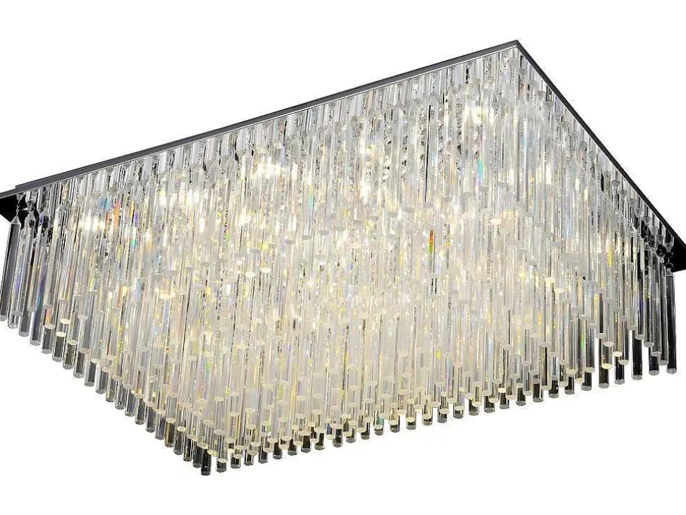 Euphoria Plafondlamp, Chroom, 80X55X30,3 Cm, Epikasa