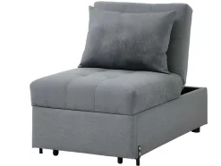 Fauteuil Aanpasbaar Van Stof Lesna - Grijs