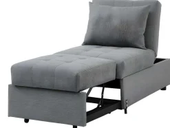 Fauteuil Aanpasbaar Van Stof Lesna - Grijs
