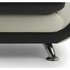 Fauteuil Indice Van Kunstleer - Tweekleurig Zwart En Wit