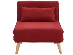Fauteuil Met Bed Optie Posio Van Stof - Rood