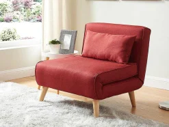 Fauteuil Met Bed Optie Posio Van Stof - Rood
