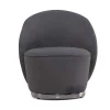 Fauteuil Van Boucle Stof - Antraciet - Elfira