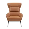 Fauteuil Van Camelkleurig Buffelleder Dinnia