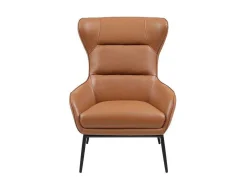 Fauteuil Van Camelkleurig Buffelleder Dinnia