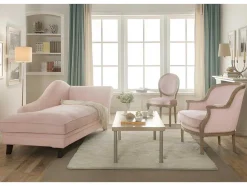 Fauteuil Van Fluweel Alienor Pastel Roze