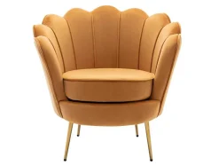 Fauteuil Van Fluweel Dandelion - Mosterdgeel - Van Pascal Morabito