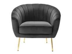 Fauteuil Van Fluweel Pablito - Antraciet