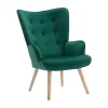 Fauteuil Van Fluweel Vately - Groen
