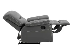 Fauteuil Van Grijze Kunstleer Canby