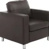 Fauteuil Van Kunstleer Ackley - Bruin