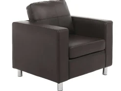 Fauteuil Van Kunstleer Ackley - Bruin
