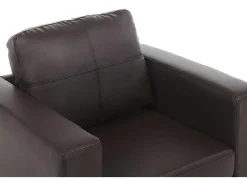 Fauteuil Van Kunstleer Ackley - Bruin