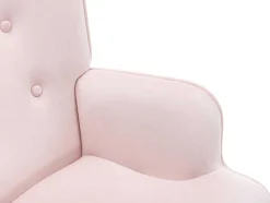Fauteuil Van Roze Velours Vately