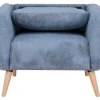 Fauteuil Van Stof Magelan - Lichtblauw