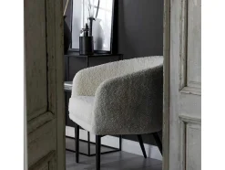 Fluffy Fauteuil Teddy Wit.