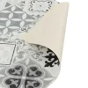 Gangtapijt Van Vinyl Met Vloertegeleffect Mosai - 66 X 160 Cm - Zwart En Wit