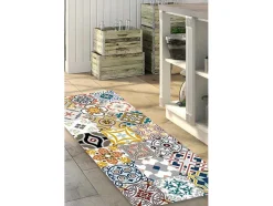 Gangtapijt Van Vinyl Met Vloertegelmotief Rica - 66 X 160 Cm - Meerkleurig
