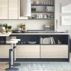 Gangtapijt Van Vinyl Met Cementtegeleffect - 66 X 160 Cm - Blauw En Wit - Princy