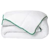 Gematigd Dekbed Met Natuurlijke Antimijtbehandeling Van Dreamea Van Microvezel - 240 X 260 Cm - 300 G/M - Groene Bies - Azylia Ii