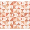 Geometrisch Tapijt Van Vinyl - 120 X 180 Cm - Oranje - Myrala