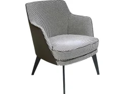 Gestoffeerde Armstoel In Houndstooth Stof 5011 Angel Cerda