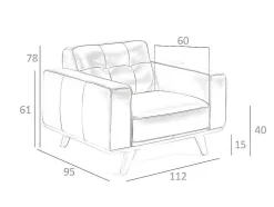 Gestoffeerde Fauteuil Capitone Rundleder 5037 Angel Cerda