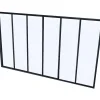 Glazen Binnenraam Bayview Van Alumimium Met Zwarte Poedercoating - 180 X 130 Cm