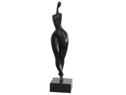 Groot Beeld Madison - Hars - L12 X H50 Cm - Zwart