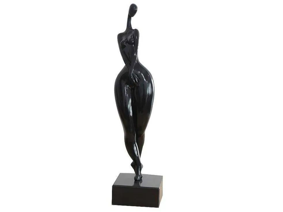 Groot Beeld Madison - Hars - L12 X H50 Cm - Zwart