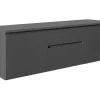 Hangend Badkamermeubel Met Dubbele Wastafel - Grijs - 150 Cm - Jimena Ii