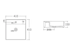Hangend Badkamermeubel Van Acaciahout Met Dubbele Wastafel - 130 Cm - Penebel
