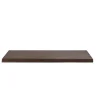 Hangend Bureau Van Donker Teakhout Met Zwarte Bevestigingsbeugels - 120 X 50 Cm - Sukawati