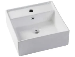 Hangend Geribbeld Badkamermeubel Met Wastafel Om Te Plaatsen - Licht Naturel - 80 Cm - Zevara