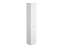 Hangende Badkamerkolom - 6 Planken - Wit - L30 X D25 X H160 Cm - Kayla