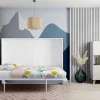 Hanglamp Etnische Stijl Van Bamboe En Zwart Metaal - D 40 X H 120 Cm - Parana